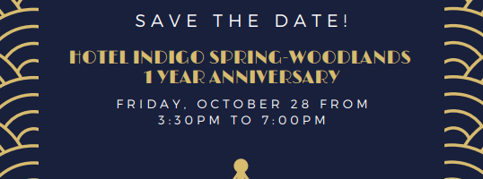 Hotel Indigo Spring-Woodlands One-Year Anniversary Celebration