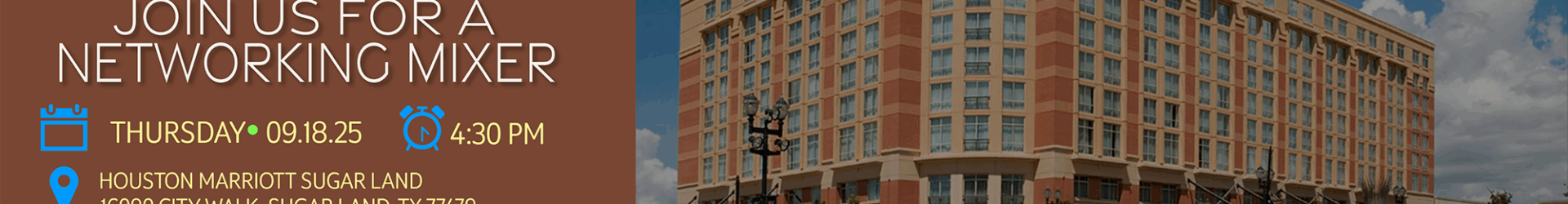EISI NETWORKING AT MARRIOTT HOUSTON SUGAR LAND – 09.18.25